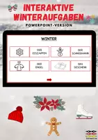 Vorschau - Arbeitsblätter - Aufgaben "Winter" - Interaktive PowerPoint-Version - Deckblatt