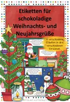 Vorschau - Anderer Materialtyp - Etiketten für schokoladige Weihnachts- und Neujahrsgrüße - Deckblatt