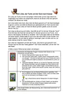 Vorschau - Arbeitsblätter - Materialpaket Fabeln - Deckblatt