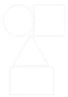Vorschau - Arbeitsblätter - Verschiedene Flächen (Rechteck - Kreis - Quadrat - Dreieck) - Seite 2