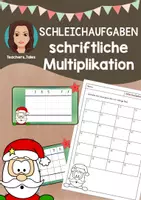 Vorschau - Arbeitsblätter - Schleichaufgaben: Schriftliche Multiplikation - Deckblatt