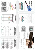Vorschau - Merkblätter - Musik Faltheft 🎸 Gitarre lernen 3 | a-Moll Griff | Schlagrhythmen |QR zu Playalong-Videos - Seite 2