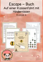 Vorschau - Arbeitsblätter - Escape-Buch - Rätselbuch "Die Klassenfahrt" Klasse 4 - Deckblatt