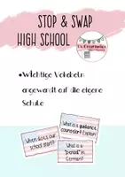 Vorschau - Aufgabenkarten - Stop & Swap Cards - American High School - Deckblatt