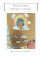 Vorschau - selbst erstellte Cliparts/Grafiken - Regenbogen ( warme Dusche ) Zusammenhalt in der Klasse - Deckblatt
