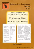 Vorschau - Arbeitsblätter - 50 kreative Ideen für die Zeit Zuhause - Deckblatt