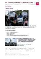 Vorschau - Arbeitsblätter - Aufgaben zu Podcast: Lionel, professeur d’histoire-géographie : « Il y aura un avant... » - Seite 1