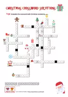Vorschau - Arbeitsblätter - Christmas - Crossword - Seite 1