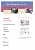 Vorschau - Arbeitsblätter - Digitaler Fußabdruck (4 ABs+ Karteikarten+Einstieg+Lösungen) - Deckblatt