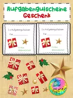 Vorschau - Bildkarten - Gratis Weihnachtsgeschenk Aufgabengutscheine - Deckblatt