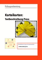 Vorschau - Merkblätter - Karteikarten Prosa Kurzgeschichte - Deckblatt
