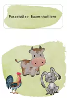 Vorschau - Arbeitsblätter - Purzelsätze Bauernhoftiere - Deckblatt