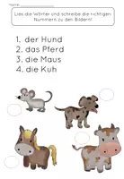 Vorschau - Arbeitsblätter - Begriffsbildung Bauernhof - Seite 1