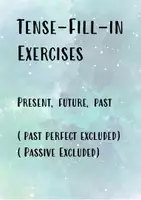 Vorschau - Arbeitsblätter - Mixed Tenses (Exercises with Solutions) Past. Present. Future. - Deckblatt