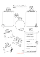 Vorschau - Arbeitsblätter - Rückblick - Meine Weihnachtsferien - Deckblatt