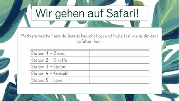 Vorschau - Arbeitsblätter - Zirkeltraining Safari - Seite 3