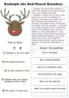 Vorschau - Spiele - ❅ Christmas / Weihnachten ❅ stories: Santa Claus, Rudolph, Candy cane, Turkey, Gifts. Answer the question. - Seite 2