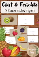 Vorschau - Fördermaterial/Inklusion - Obst & Früchte - Silben schwingen - DaZ - Deckblatt