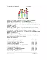 Vorschau - Text - En la clase de español Lectura: Spanisch / Text / In der Klasse - Deckblatt