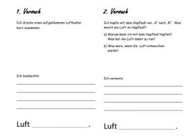 Vorschau - Arbeitsblätter - Mein kleines Buch von der Luft - Seite 1