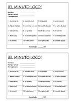 Vorschau - Spiele - El minuto loco - Fortgeschrittene Lernende - Deckblatt