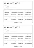 Vorschau - Arbeitsblätter - El minuto loco - Anfangsunterricht - Deckblatt
