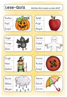 Vorschau - Arbeitsblätter - Herbst: Quiz-Kartei für die 1. & 2. Klasse - Seite 2