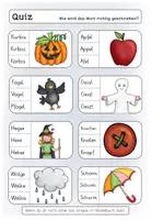 Vorschau - Arbeitsblätter - Herbst: Quiz-Kartei für die 1. & 2. Klasse - Seite 3