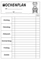 Vorschau - Arbeitsblätter - Kostenlos - Wochenplan-Vorlage (1.-6. Klasse) - Seite 3