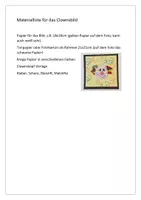 Vorschau - Mal- und Bastelvorlagen - Clownsbild mit Krepp Papierkugeln - Seite 3
