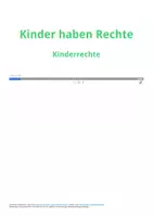 Vorschau - Arbeitsblätter - Kinder haben Rechte - Kinderrechte - Deckblatt
