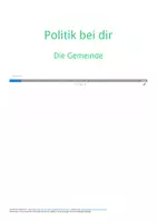 Vorschau - Arbeitsblätter - Politik bei dir - Die Gemeinde - Deckblatt