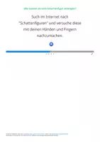 Vorschau - Arbeitsblätter - Licht und Schatten - Wie kannst du eine Schattenfigur erzeugen - Seite 2