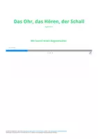 Vorschau - Arbeitsblätter - Das Ohr, das Hören, der Schall - Wir basteln einen Regenmacher - Deckblatt