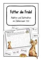 Vorschau - Arbeitsblätter - Fütter die Frida: Addition und Subtraktion im Zahlenraum 100 - Deckblatt