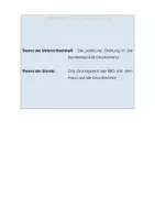 Vorschau - Stundenentwürfe - Grundgesetz & Grundrechte - komplett ausgearbeitete Unterrichtsstunde inkl. Planung! - Seite 1