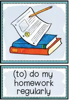 Vorschau - Bildkarten - New Year's resolutions - Picture + Word Cards - Seite 1