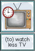 Vorschau - Bildkarten - New Year's resolutions - Picture + Word Cards - Seite 2