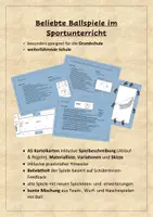 Vorschau - Unterrichtsreihen - 25 beliebte Ballspiele Sportunterricht Grundschule - Deckblatt
