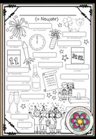 Vorschau - Arbeitsblätter - NEUJAHR - Bildwörterbuch - Deckblatt