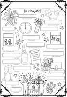 Vorschau - Arbeitsblätter - NEUJAHR - Bildwörterbuch - Seite 1