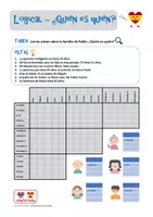 Vorschau - Arbeitsblätter - La familia - Logical - enigma - ¿Quién es quién? - Deckblatt