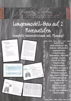 Vorschau - Stundenentwürfe - Bio, Lungenmodell-Bau auf 2 Niveaustufen! Komplette Unterrichtsstunde inkl. Planung! - Deckblatt