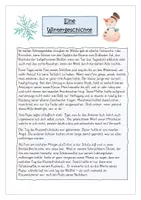 Vorschau - Text - Eine kleine Wintergeschichte über Werte - Seite 1