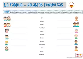 Vorschau - Arbeitsblätter - La familia - palabras revueltas - Seite 2