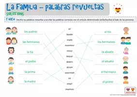 Vorschau - Arbeitsblätter - La familia - palabras revueltas - Seite 3