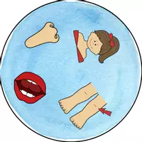Vorschau - Spiele - Zwei Doppelsymbolspiele - body parts - Deckblatt
