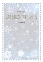 Vorschau - Mal- und Bastelvorlagen - Ferienguide für die Weihnachtsferien - Deckblatt