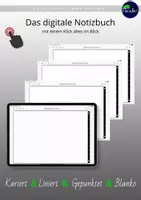 Vorschau - Lehrpläne/Lehrermaterial - Testversion Digitales Notizbuch mit über 95 Stickern (schwarz) - Seite 3
