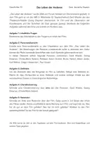 Vorschau - Unterrichtsreihen - Filmanalyse: Das Leben der Anderen - Deckblatt